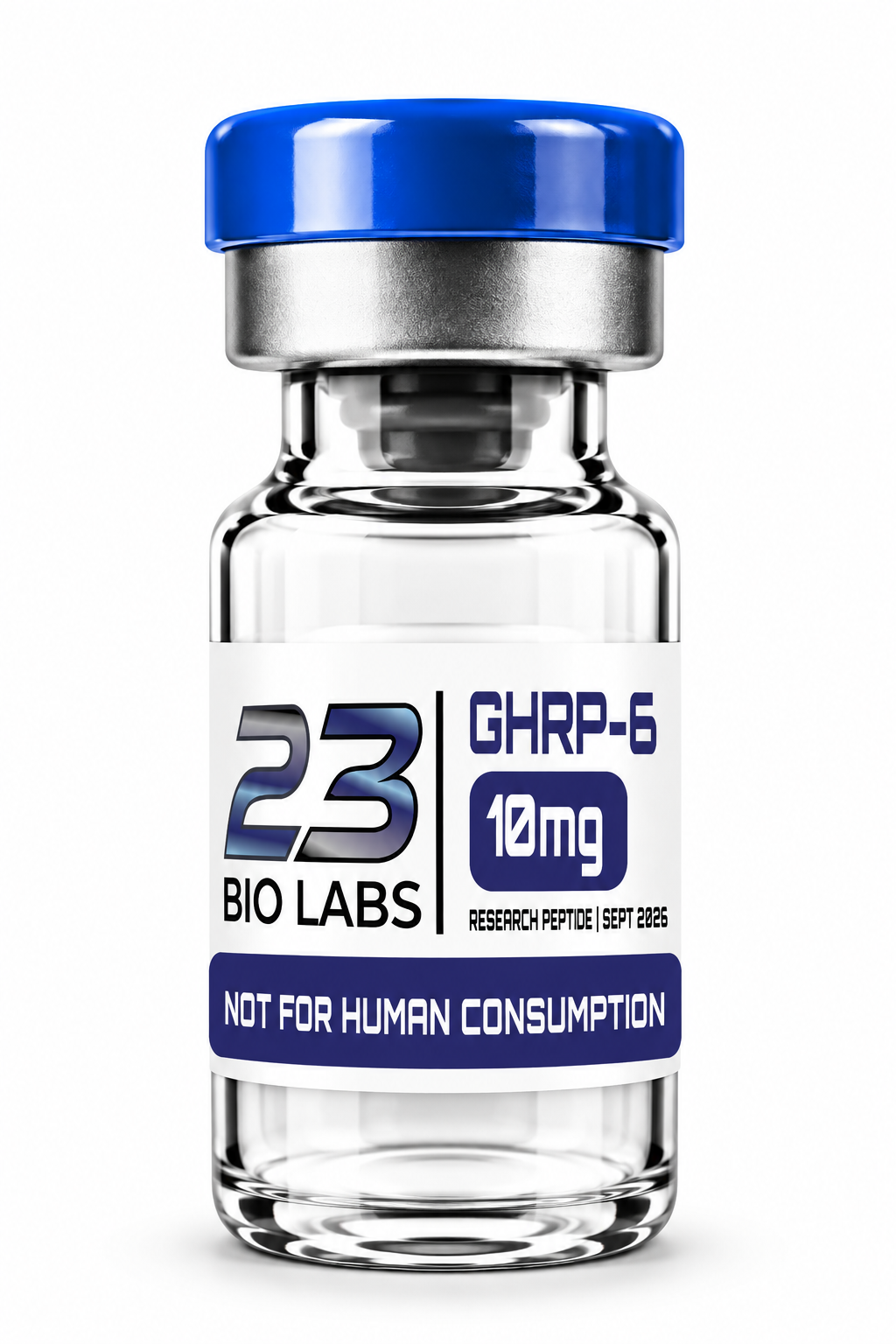 GHRP-6 10mg research peptide vial – 23 Bio Labs