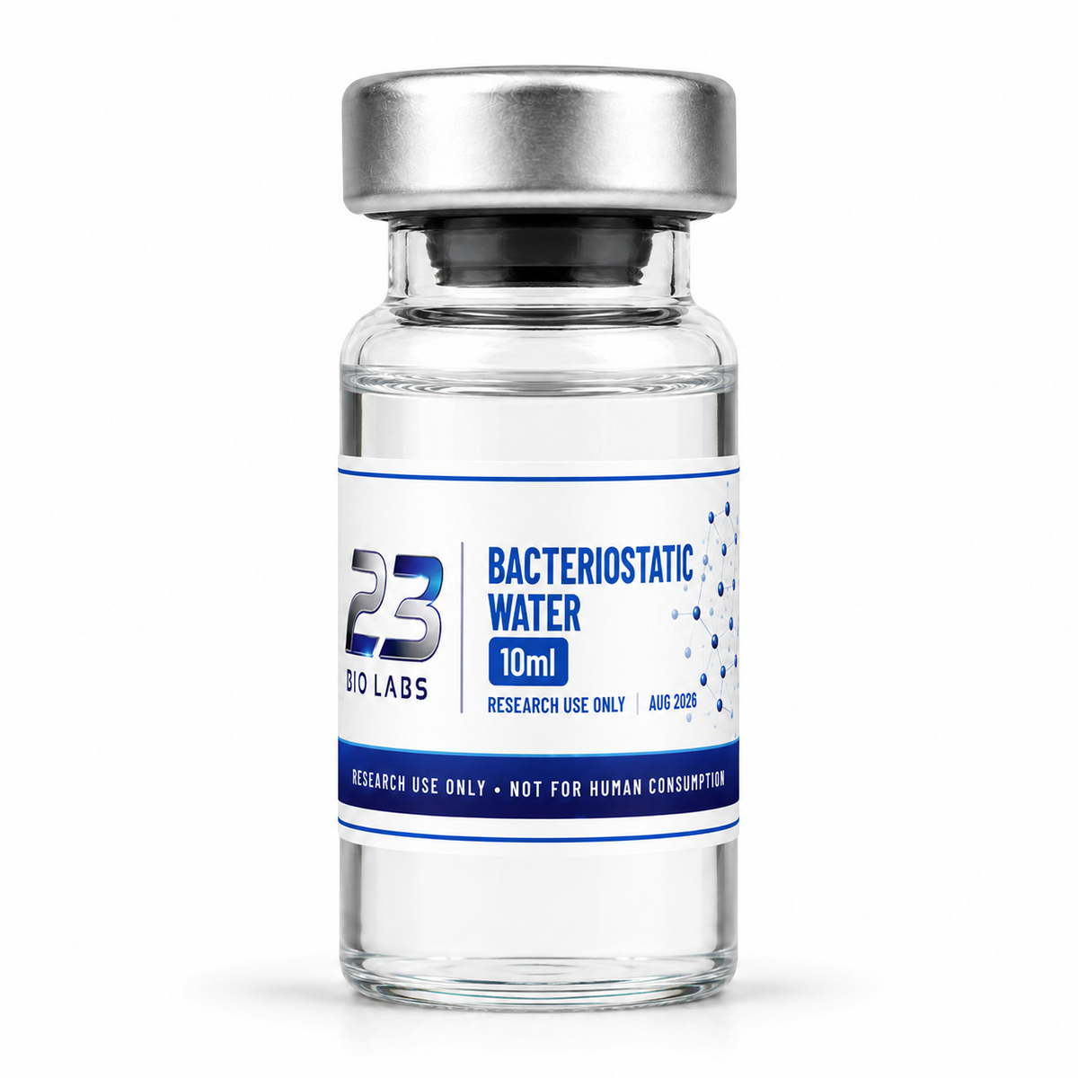 Bacteriostatic Water 10 ml vial by 23 Bio Labs
